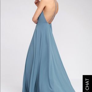 Lulu’s blue halter top dress